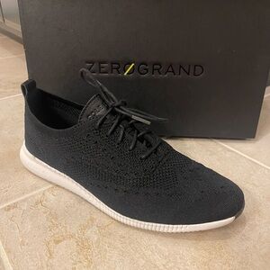 Cole Haan ZEROGRAND STCHLT Black Knit Sneakers